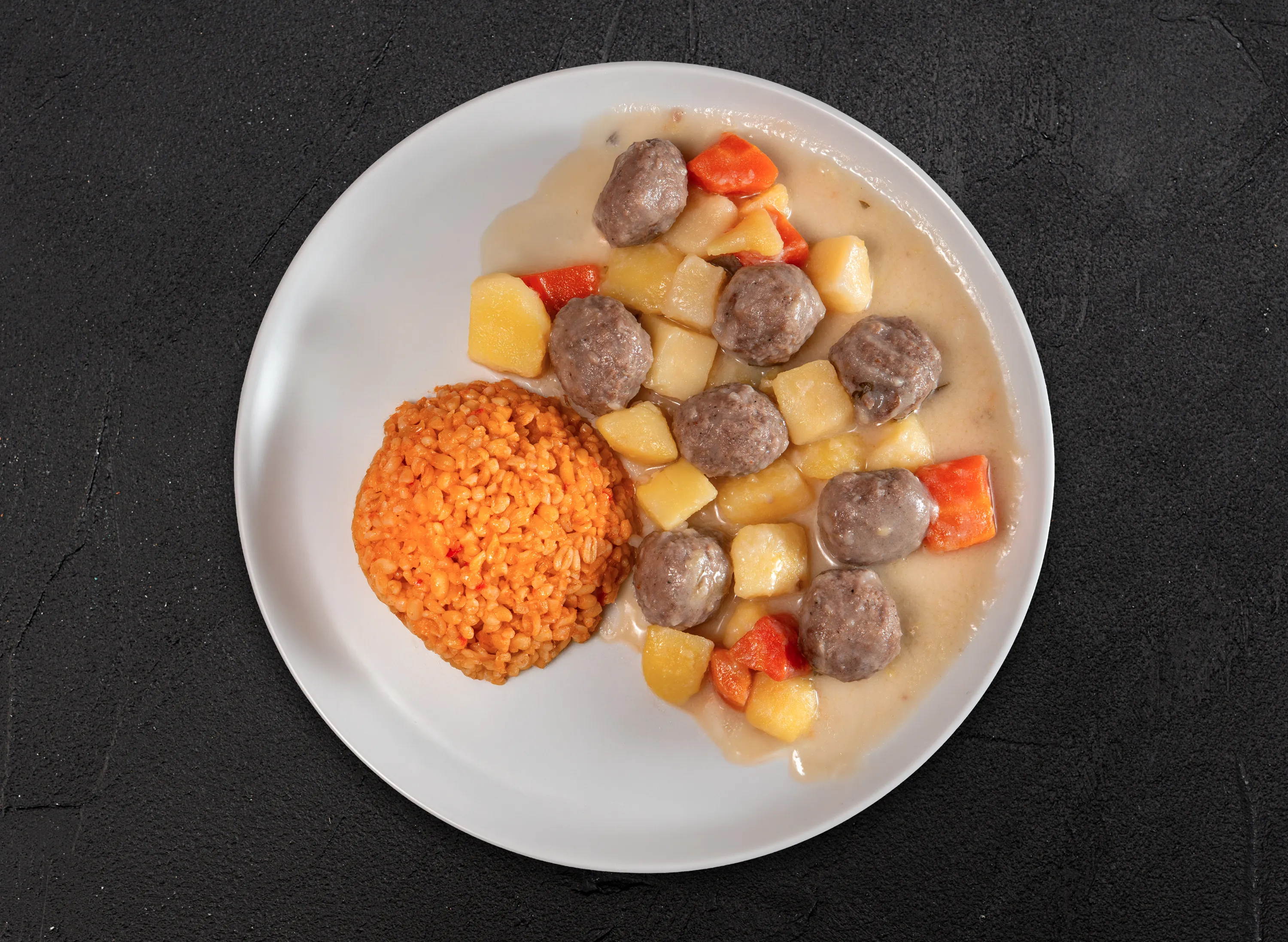 Ekşili Köfte & Bulgur Pilavı