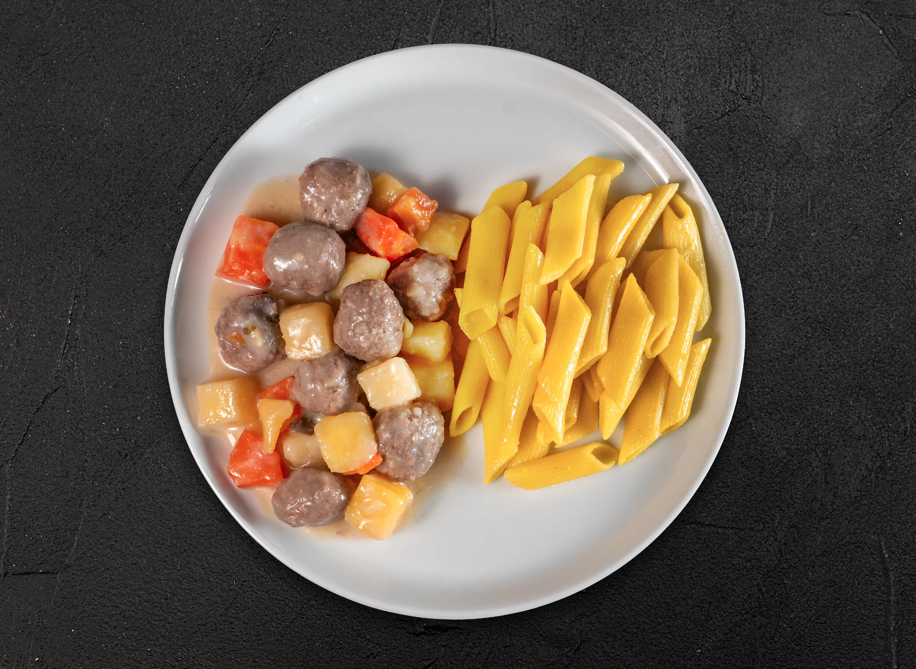Ekşili Köfte & Penne Makarna