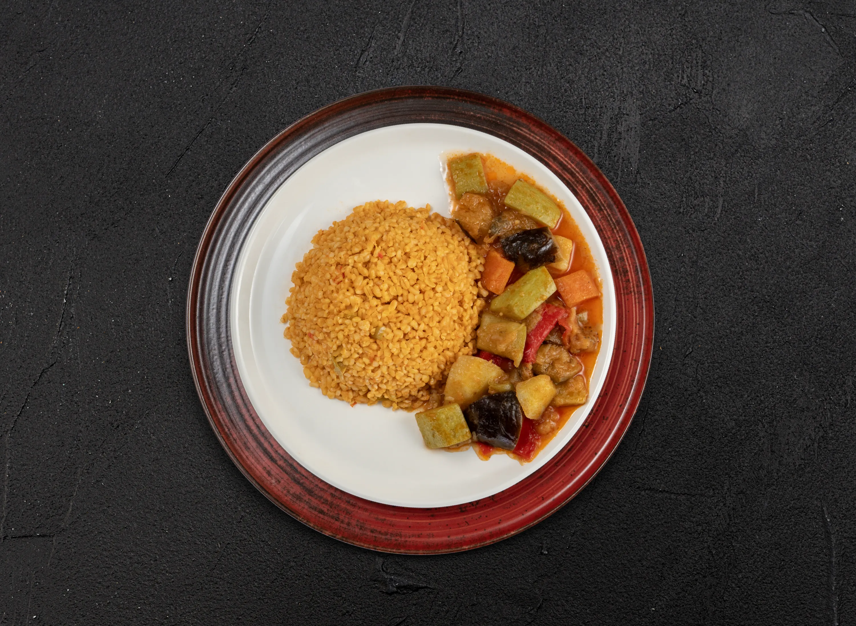 Sebzeli Türlü & Bulgur Pilavı
